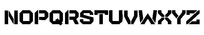 Futuristic Action Font UPPERCASE