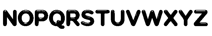 Futuristic Liquid Font UPPERCASE