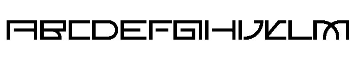 Fuutech Font UPPERCASE