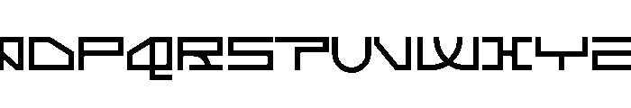 Fuutech Font UPPERCASE