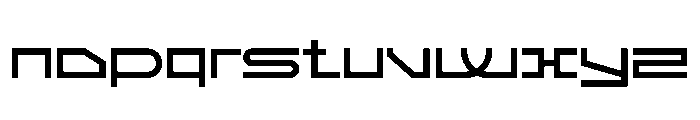 Fuutech Font LOWERCASE