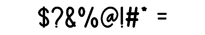 Fuzzy Chicklet Regular Font OTHER CHARS