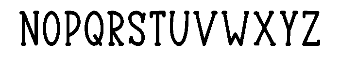 Fuzzy Chicklet Regular Font LOWERCASE