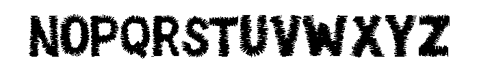 Fuzzy Scribble By Squee Regular Font UPPERCASE