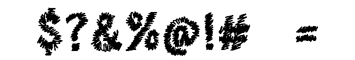 FuzzyWuzzy Font OTHER CHARS
