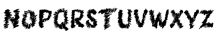 FuzzyWuzzy Font UPPERCASE