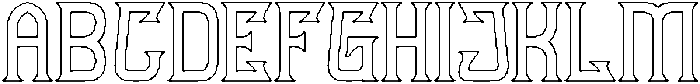 FUN FURIOUS-Hollow otf (400) Font UPPERCASE