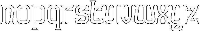 FUN FURIOUS-Hollow otf (400) Font LOWERCASE