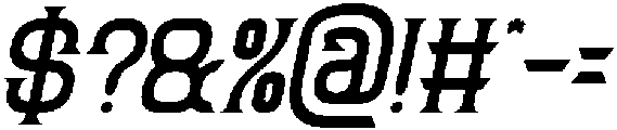 FUN FURIOUS Italic otf (400) Font OTHER CHARS