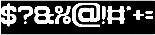 FUTURISTIC CLEAN-Inverse otf (400) Font OTHER CHARS