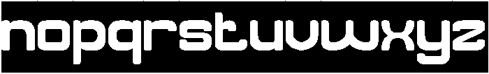 FUTURISTIC CLEAN-Inverse otf (400) Font LOWERCASE