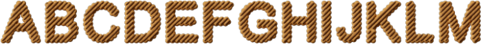 Fudge-Stripe-Cookies Regular otf (400) Font UPPERCASE