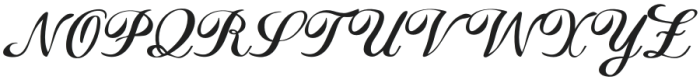 Fuego-Regular otf (400) Font UPPERCASE