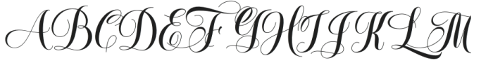 Fugenta Script Regular otf (400) Font UPPERCASE