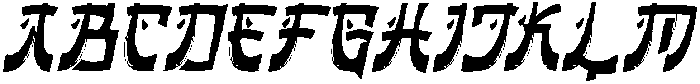 Fujimoto Italic otf (400) Font UPPERCASE