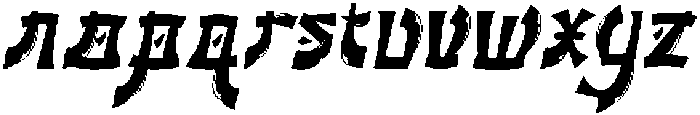 Fujimoto Italic otf (400) Font LOWERCASE