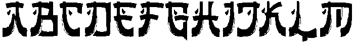 Fujimoto Regular otf (400) Font UPPERCASE