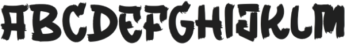 Fujimout Regular otf (400) Font UPPERCASE