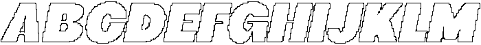 Fulcher Pixel Outline otf (400) Font UPPERCASE