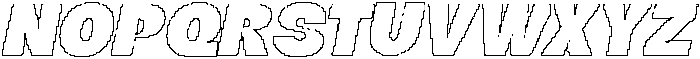 Fulcher Pixel Outline otf (400) Font UPPERCASE