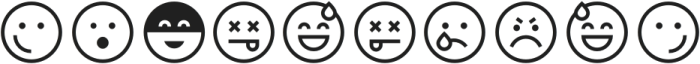 Full Tools Emoji Round Line otf (400) Font OTHER CHARS