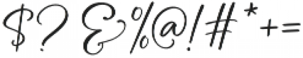 Fullbloom Script Italic otf (400) Font OTHER CHARS