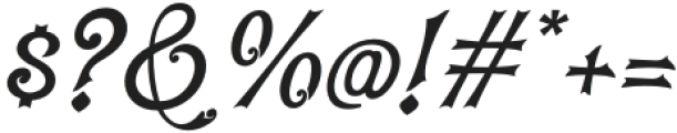 Fullyra Italic otf (400) Font OTHER CHARS