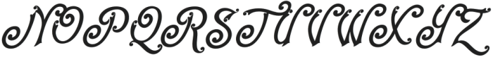 Fullyra Italic otf (400) Font UPPERCASE
