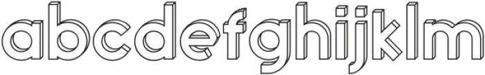 Fun Times Outline otf (400) Font LOWERCASE