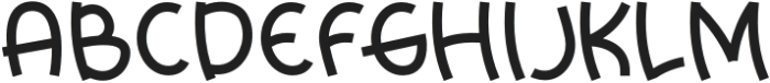 Funfluks Regular otf (400) Font UPPERCASE