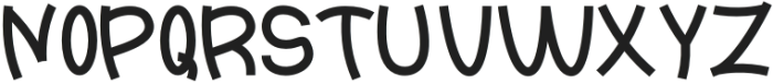Funfluks Regular otf (400) Font UPPERCASE