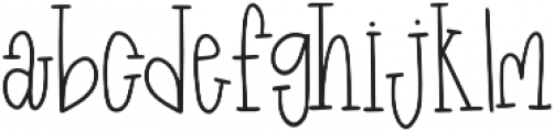 Funfont Regular otf (400) Font LOWERCASE