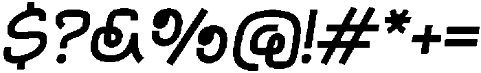 Funhome Oblique otf (400) Font OTHER CHARS