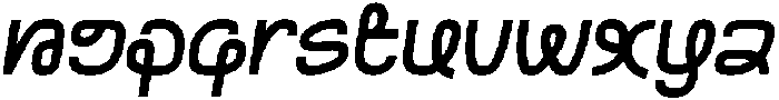 Funhome Oblique otf (400) Font LOWERCASE