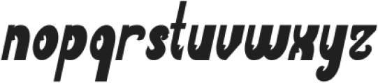 Funky Claw Bold Italic otf (700) Font LOWERCASE