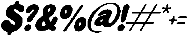 Funky Glitz Italic otf (400) Font OTHER CHARS