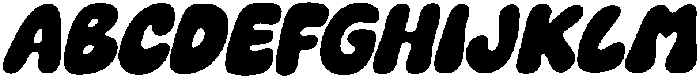 Funky Glitz Italic otf (400) Font UPPERCASE