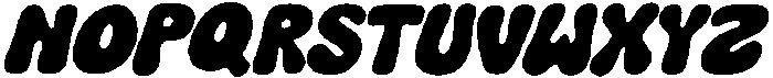 Funky Glitz Italic otf (400) Font UPPERCASE