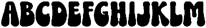Funky Groovy Regular otf (400) Font UPPERCASE