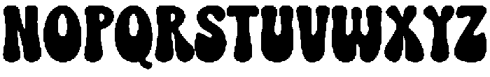 Funky Groovy Regular otf (400) Font UPPERCASE
