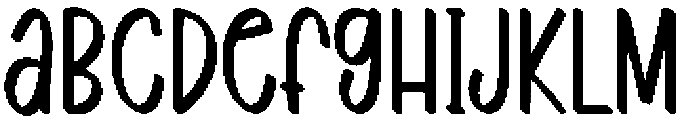 Funky Holiday Regular otf (400) Font UPPERCASE
