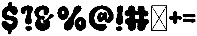 Funky Monday Regular otf (400) Font OTHER CHARS