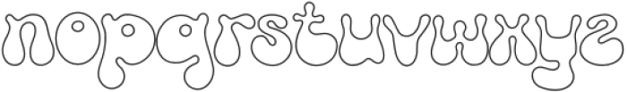 Funky Outlined otf (400) Font LOWERCASE