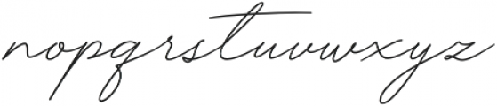 Funky Signature otf (400) Font LOWERCASE