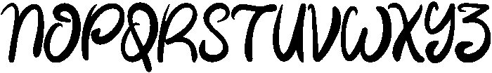 Funky Snow ttf (400) Font UPPERCASE