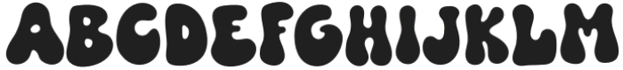 Funky Spark Regular otf (400) Font UPPERCASE