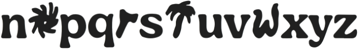 Funky-Sunroam Regular otf (400) Font LOWERCASE