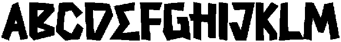 Funky Woshim Regular otf (400) Font UPPERCASE