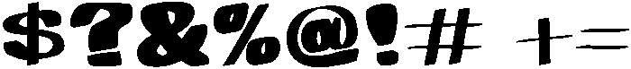 FunkyCHUNKYsans Regular otf (400) Font OTHER CHARS