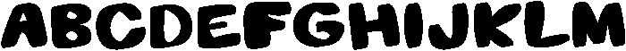 FunkyCHUNKYsans Regular otf (400) Font UPPERCASE